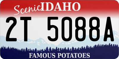 ID license plate 2T5088A