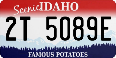 ID license plate 2T5089E