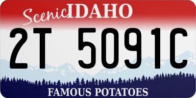 ID license plate 2T5091C