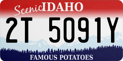 ID license plate 2T5091Y