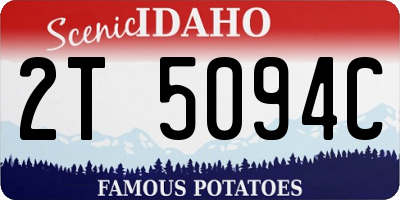 ID license plate 2T5094C