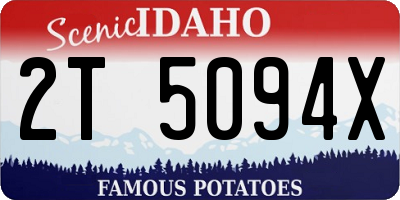 ID license plate 2T5094X