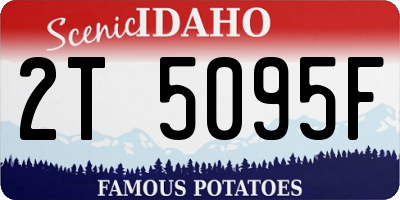 ID license plate 2T5095F