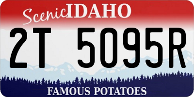 ID license plate 2T5095R