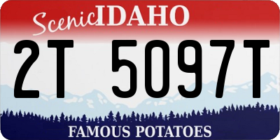 ID license plate 2T5097T