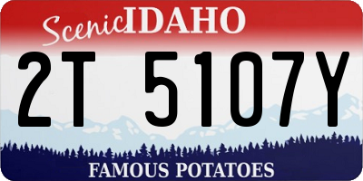 ID license plate 2T5107Y