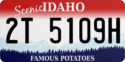 ID license plate 2T5109H