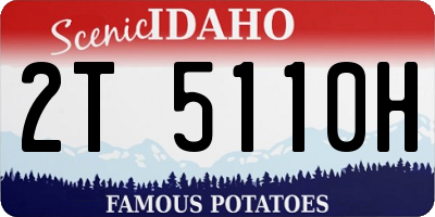 ID license plate 2T5110H