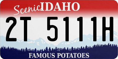 ID license plate 2T5111H