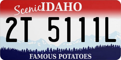 ID license plate 2T5111L