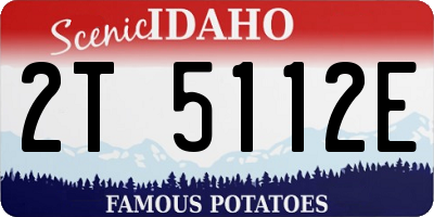 ID license plate 2T5112E