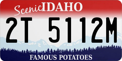ID license plate 2T5112M