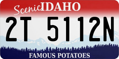 ID license plate 2T5112N
