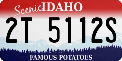 ID license plate 2T5112S