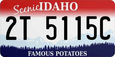 ID license plate 2T5115C