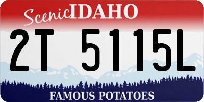 ID license plate 2T5115L