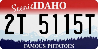 ID license plate 2T5115T