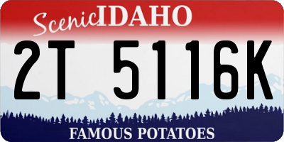 ID license plate 2T5116K
