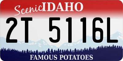 ID license plate 2T5116L