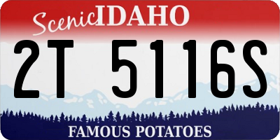 ID license plate 2T5116S