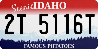ID license plate 2T5116T