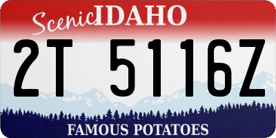 ID license plate 2T5116Z