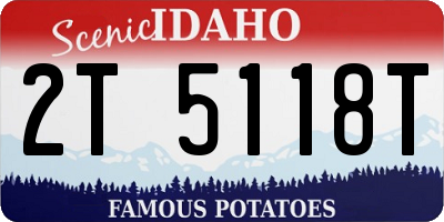 ID license plate 2T5118T