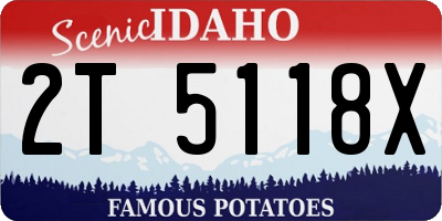 ID license plate 2T5118X