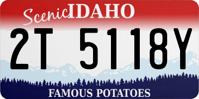 ID license plate 2T5118Y