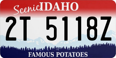 ID license plate 2T5118Z