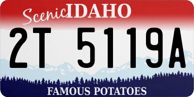 ID license plate 2T5119A