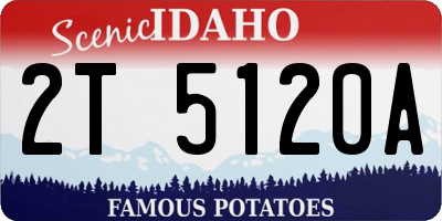 ID license plate 2T5120A