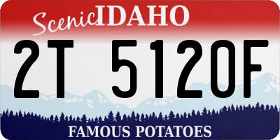 ID license plate 2T5120F