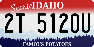 ID license plate 2T5120U