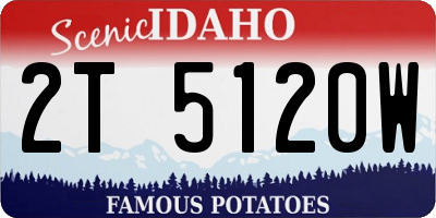 ID license plate 2T5120W