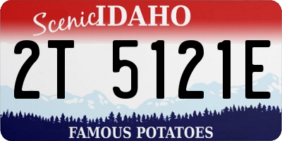 ID license plate 2T5121E