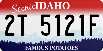 ID license plate 2T5121F