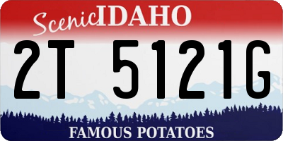 ID license plate 2T5121G