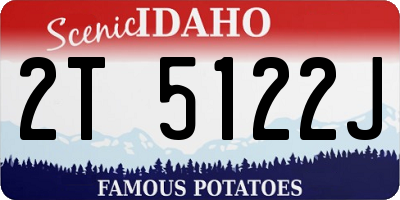 ID license plate 2T5122J