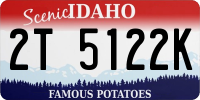 ID license plate 2T5122K