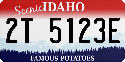 ID license plate 2T5123E