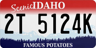 ID license plate 2T5124K