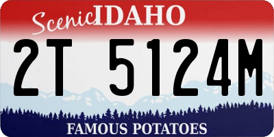 ID license plate 2T5124M