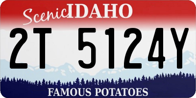 ID license plate 2T5124Y