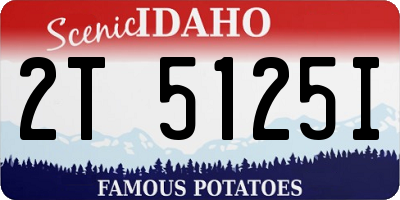 ID license plate 2T5125I