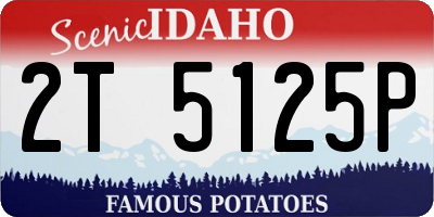 ID license plate 2T5125P