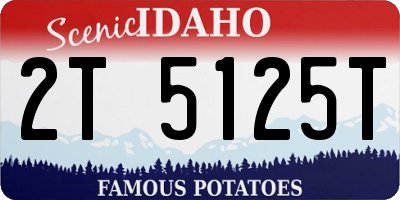 ID license plate 2T5125T