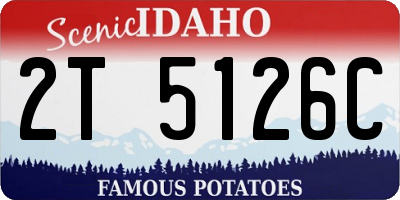 ID license plate 2T5126C