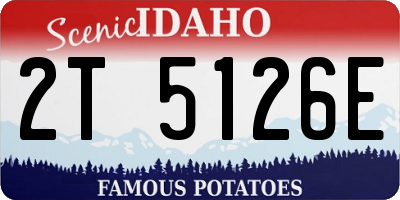 ID license plate 2T5126E