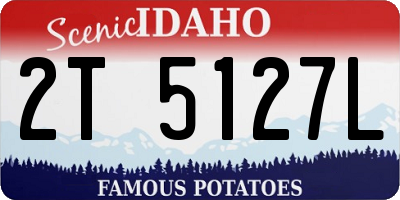 ID license plate 2T5127L